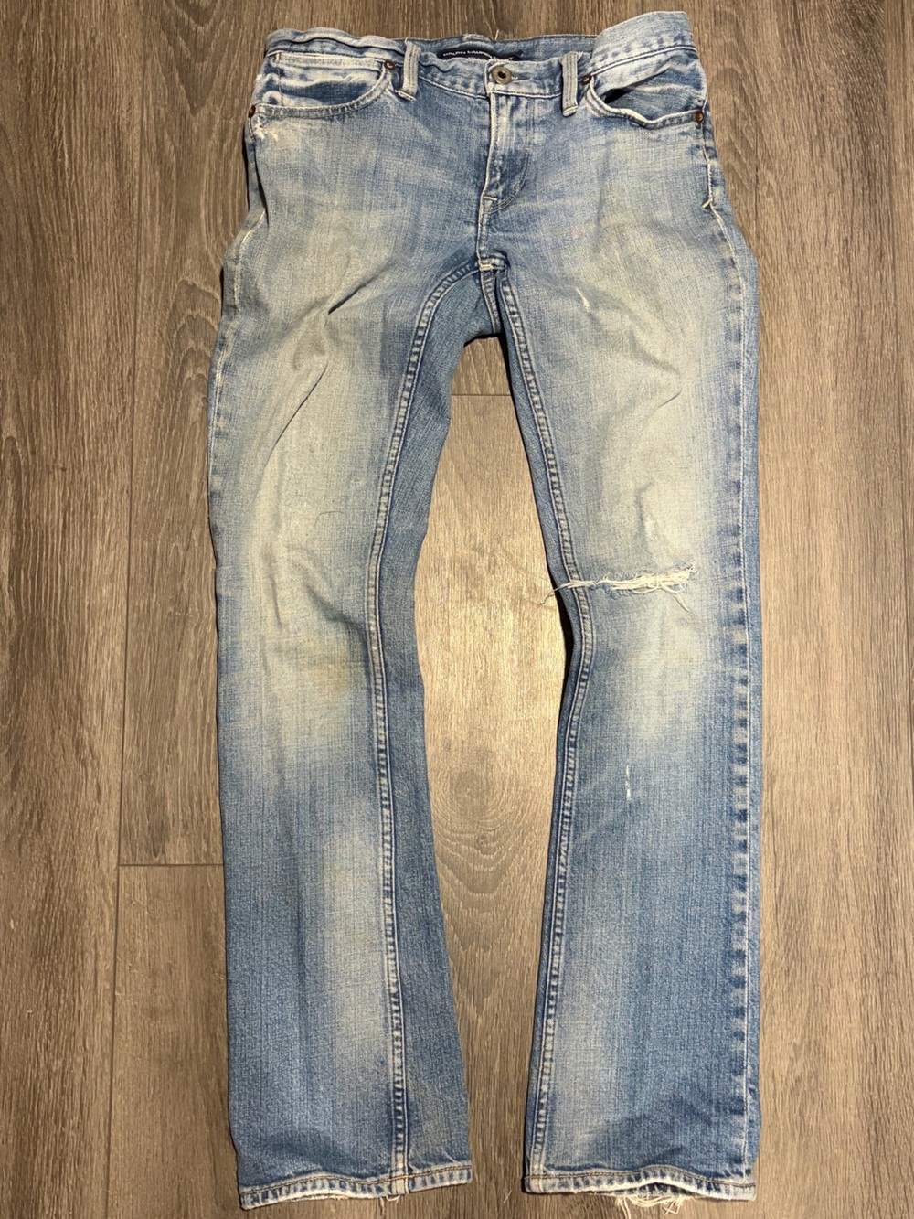 Vintage Ralph Lauren Sport Light Wash Distressed Denim Jeans
